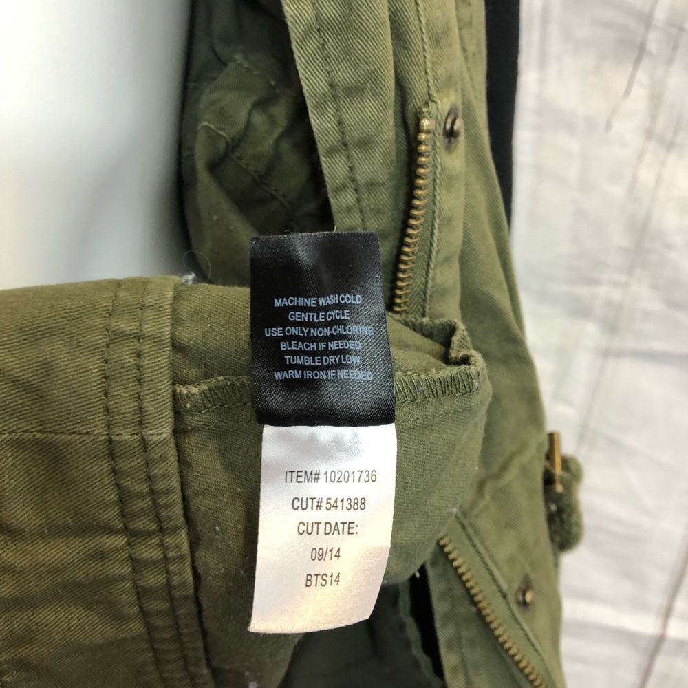 Torrid Army Green Moto Jacket Sz 0 - Picture 5 of 6